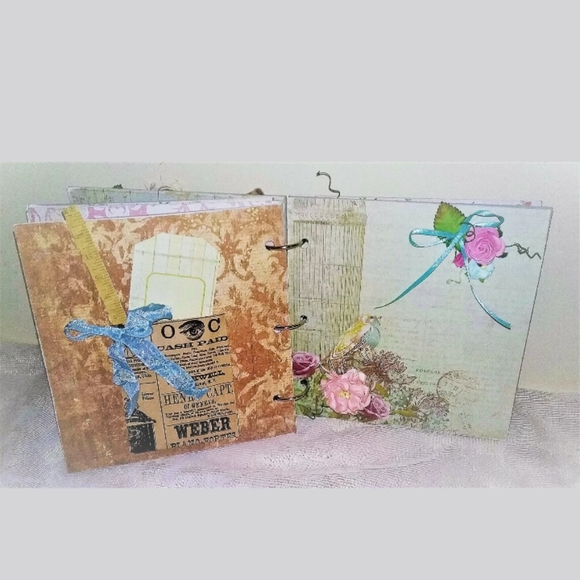 Handmade Crafted Book Rustic/Shabby Chic Woodland Themed Fairy Guest Book Gift - Picture 2 of 5